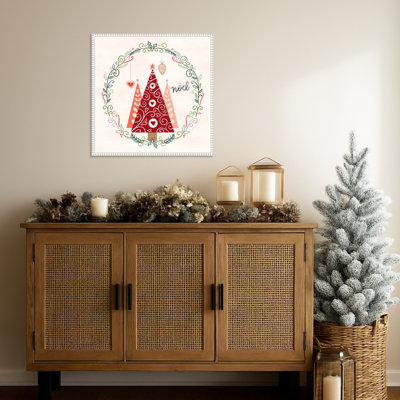 Hygge Christmas III by Noonday Design Framed Canvas Wall Art Print