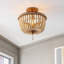 Norcott Solid Wood Semi Flush Mount-1231296464