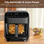Electactic 5Qt Pfas-Free Glass Air Fryer - 1550W, 8 Presets, 360° Visible Cooking, Dishwasher-Safe-123099836