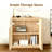 64'' Curved Sideboard Buffet Cabinet With Symmetrical Arch Doors for Living Room Accent, Bar, Kitchen(Set of 2)-1726669348