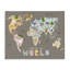«Kid's Map Of World», toile par Carla Daly-2027606076