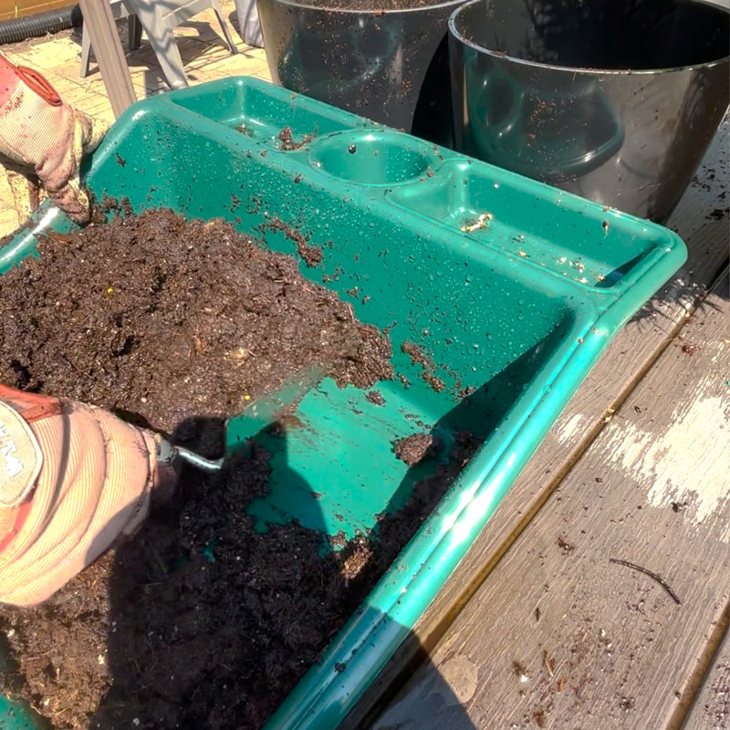 Plateau de rangement pour jardin compact avec tablette, 19 po x 19,5 po x 6 po, intérieur / extérieur avec tablette de rangement, plastique recyclé, vert