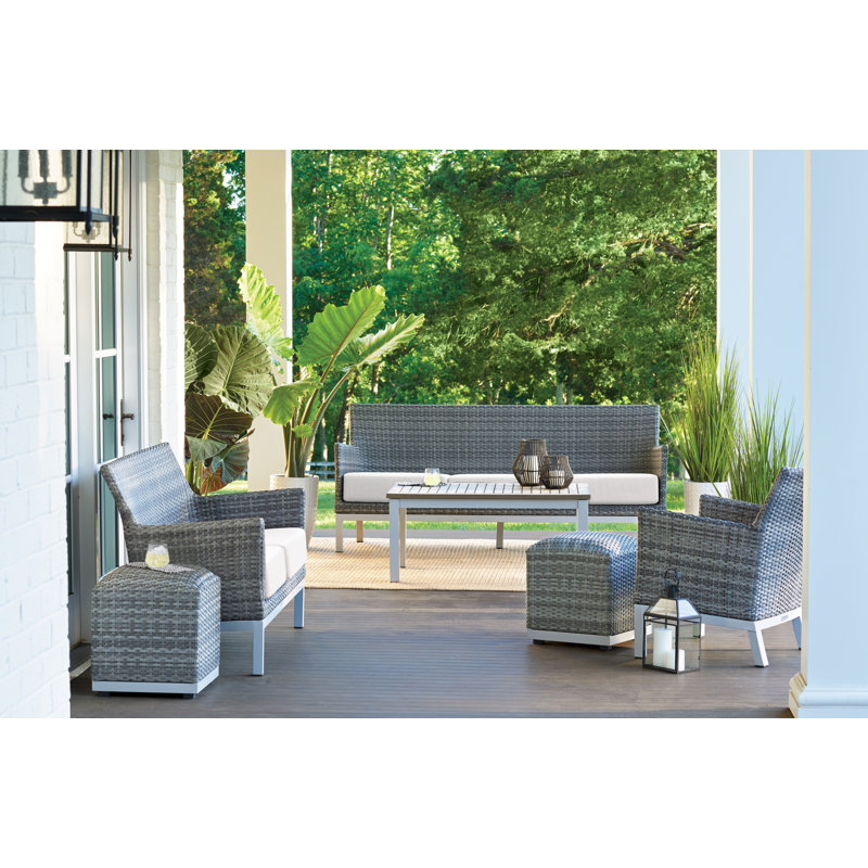 Outdoor - Piece Conversation Set, Eggshell White