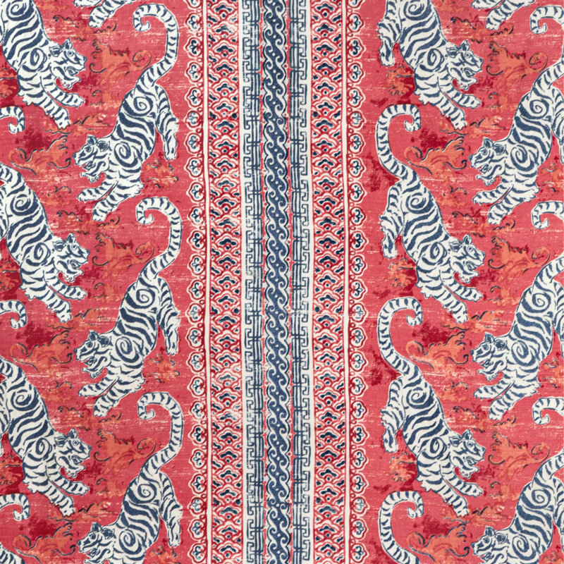 Mindoro Bongol Print Fabric, Poppy