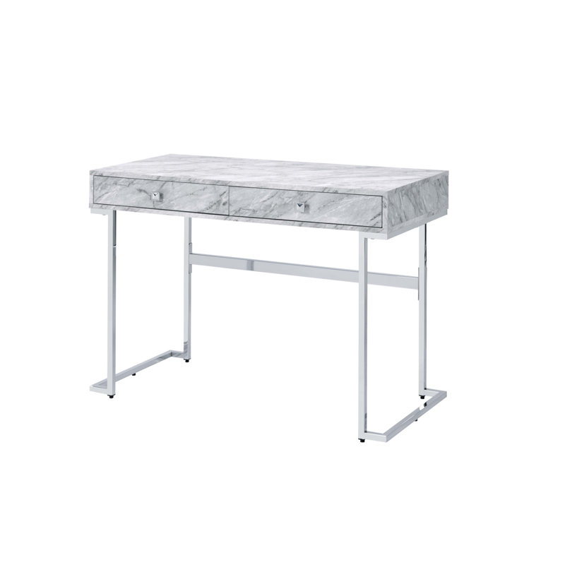 Tigress Printed Writing Desk With Storage And Elegant Design