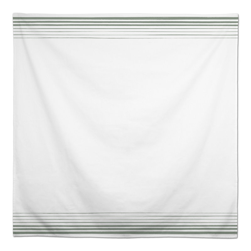 Abdul-Nafi Striped Square Tablecloth, Green