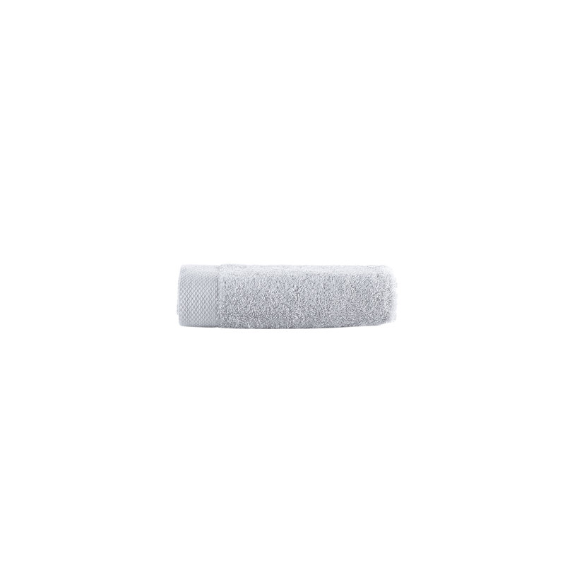 Turkish Cotton Plush Hand Towel, Silver