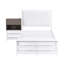 Lit plateforme simple en métal avec finition blanche et rangement-417437365-417437371