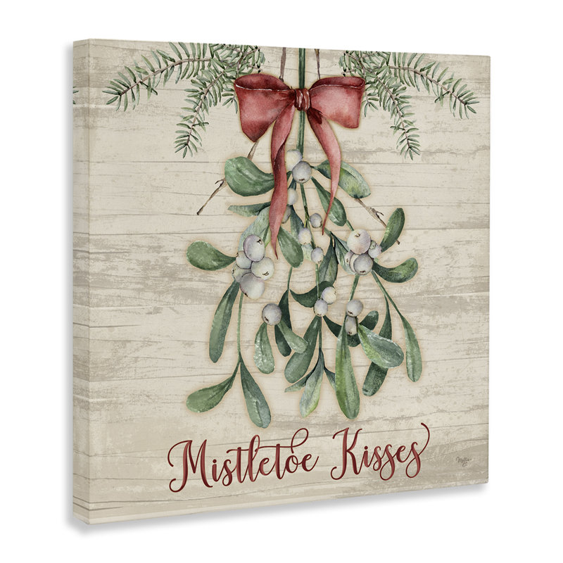 «Rustic Mistletoe Kisses», conception par Mollie B., H 17 po x l 17 po