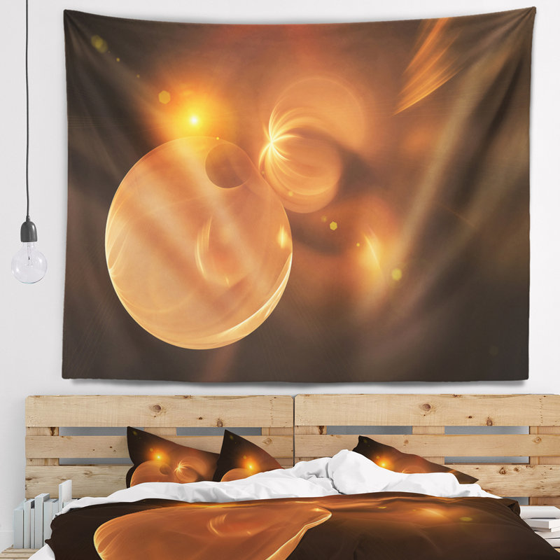 Tapisserie jaune Corwin, H 68 po x l 80 po