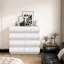 Commode blanche 8 tiroirs avec commode à structure polyvalente