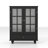 Minimalist black sideboard