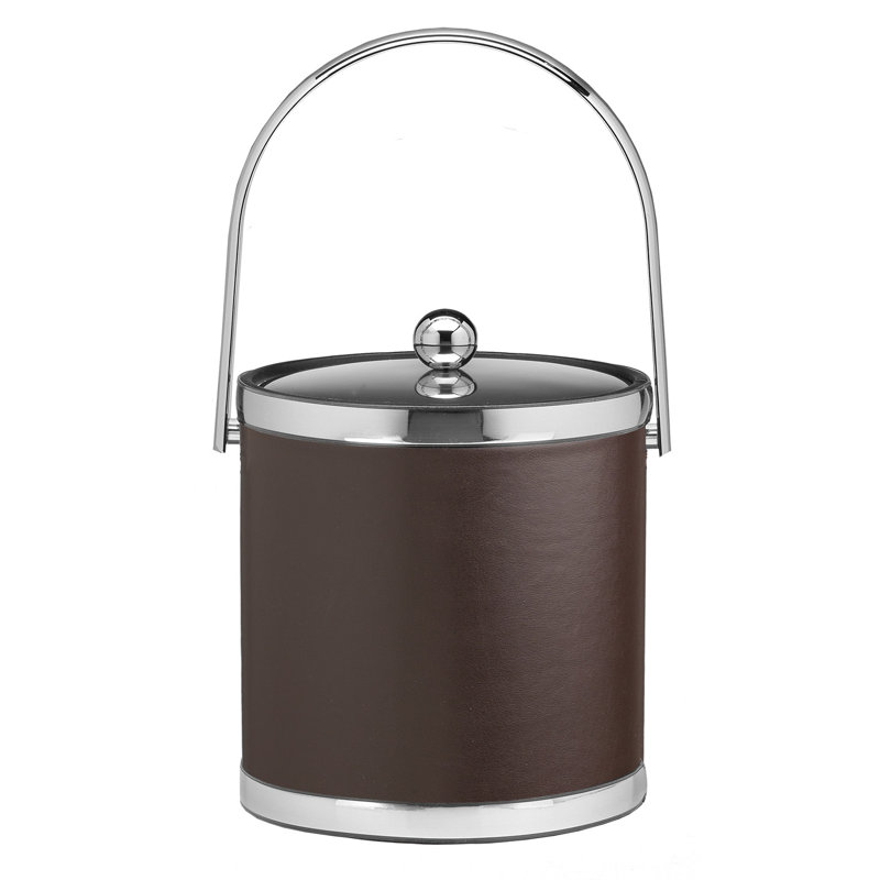 Coplyn Vinyl Ice Bucket, Polish Chrome