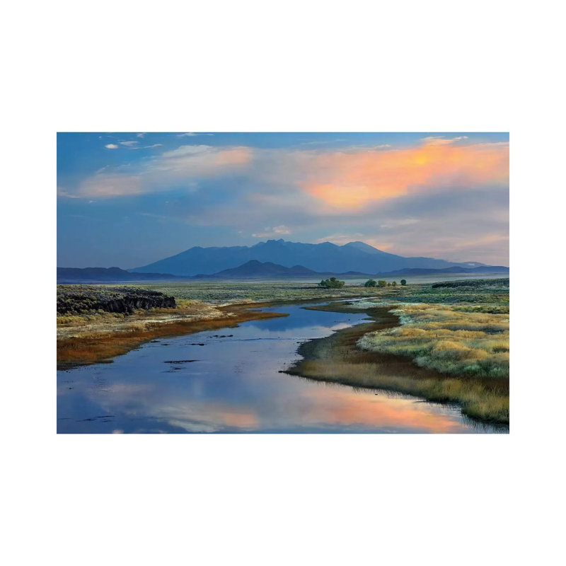 Rio Grande and Sangre De Cristo Mountains, Colorado 1 Piece Wrapped Canvas Wall Art, 20.32 cm H x 30.48 cm W