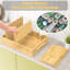 Organisateur de couvercles en bambou pour aliments