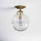 Kaydan Single Light Glass Semi Flush Mount
