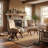 Modern Upholstered Accent Chairs with V-Shaped Wood Legs and Plush Cushioned Seat-1313463525