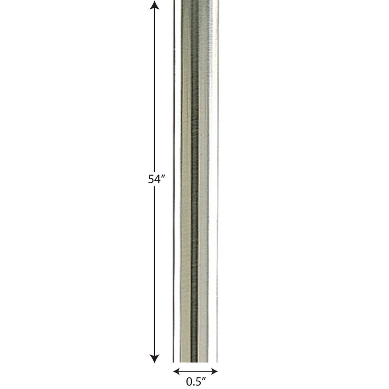 54" Pendant Stem Extension Kit, Brushed Nickel