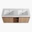Meuble-lavabo double avec plateau Asid 47,6