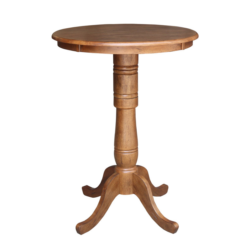 Table de salle à manger en bois massif Mosteller, H 42 po x l 30 po x P 30 po, Chêne vieilli