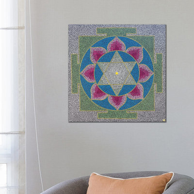 Saraswati Yantra by Nadya Al-Haroun - Wrapped Canvas Gallery-Wrapped Canvas Giclée