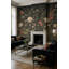 Papier peint floral foncé foncé, décoration murale amovible-1079672856-1079672863