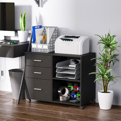 31.5'' Wide 3 -Drawer Mobile File Cabinet
