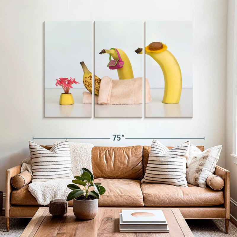 Sick Banana, 42" H x 65" W