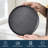 Ozetta 8-inch Gourmet Stoneware Dessert Plate Set, Reactive Glaze Slate Black-106736620