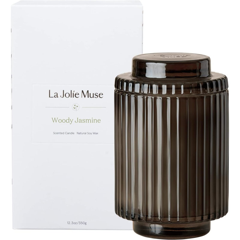 ‎Woody Jasmine Scented Jar Candle
