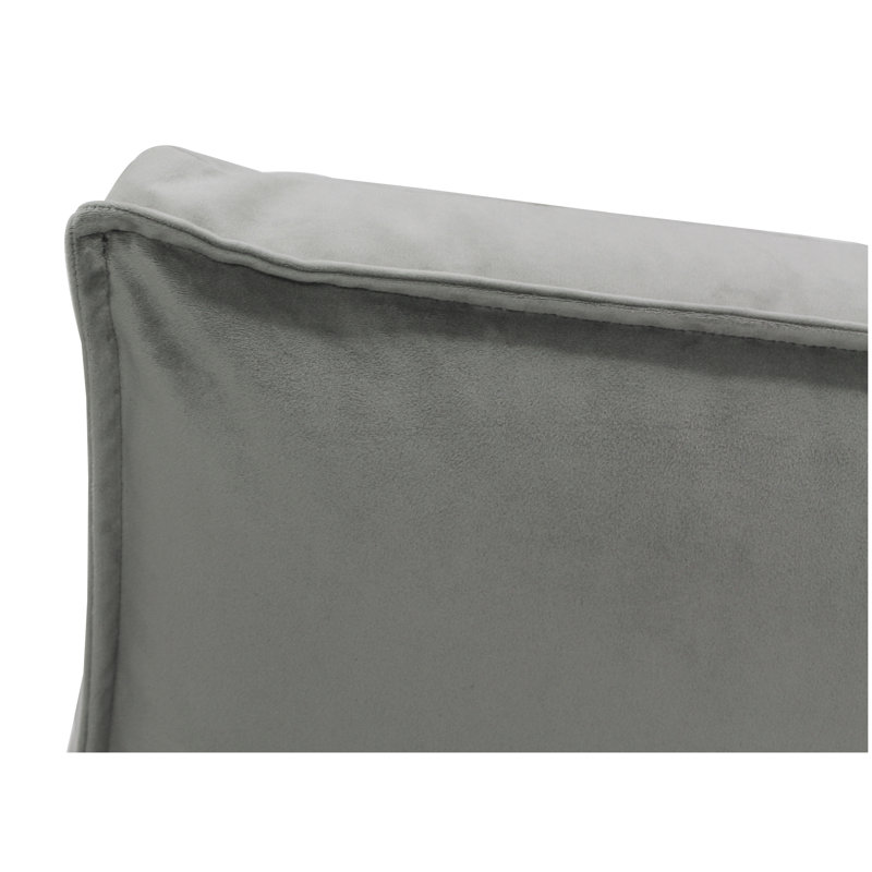 Grand canapé à billes, Microfibre/microsuède gris