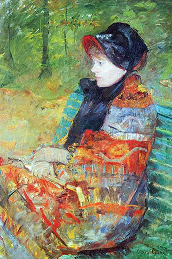 Profil de lydia par mary cassatt-imprimé, H 36 po x l 24 po