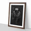 Black Panther in the Shadows - Picture Frame Graphic Art Print-56856517-56856518