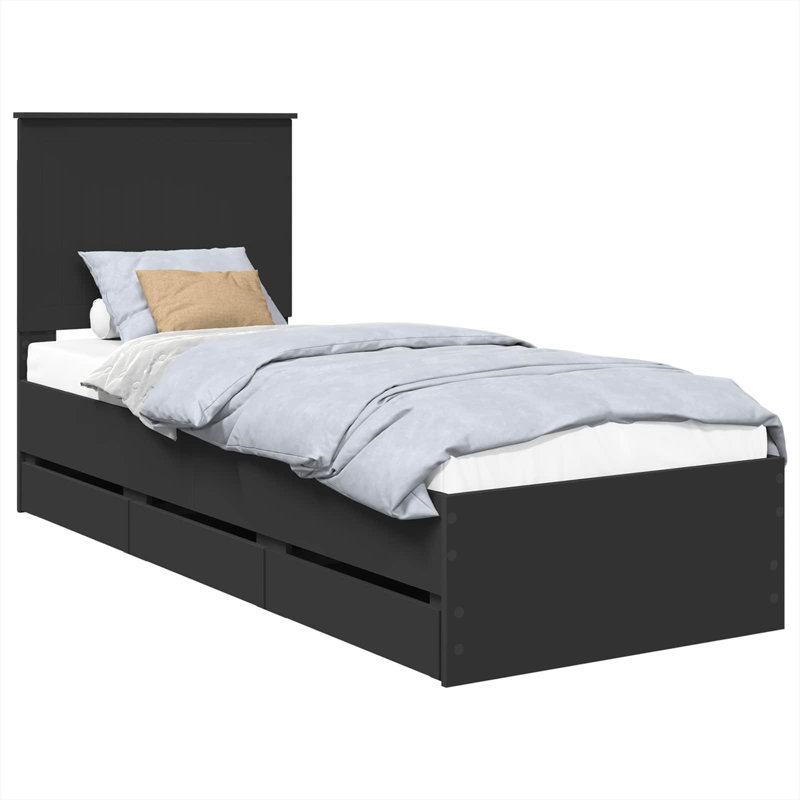Bed Frame, Small Single (2'6), Black