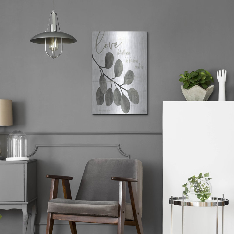  «Let All You Do Be Done in Love» par Cindy Jacobs, art mural en métal, 16 po x 24 po, H 24 po x l 16 po