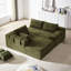 Canapé modulaire en chenille modulaire en forme de L 108 po avec 6 coussins, confortable pour un assemblage à la maison et élégant-631438575-631438563-631438574