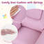 Fauteuil inclinable pour enfants avec porte-gobelet, dossier et repose-pieds réglables rose-696945220