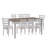 9-Piece Solid Wood Dining Set With Ladder Back Chairs-929857064-929857065-929857066