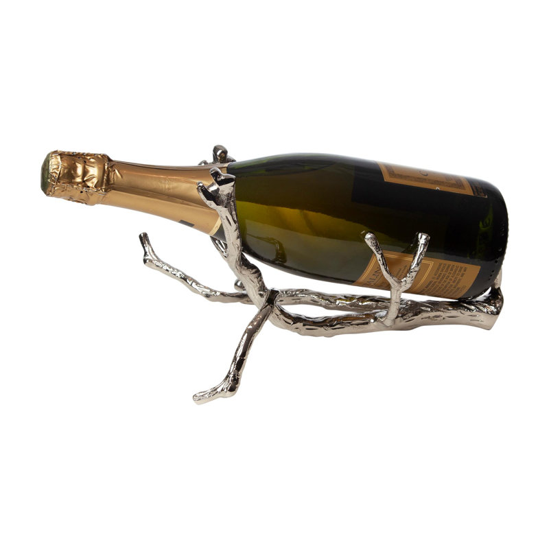 Twig Wine Bottle Holder, Nickel