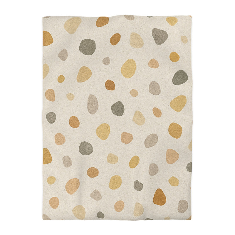 Microfiber Duvet Cover Boho Style, Design 40, Cream, Twin XL Duvet Cover