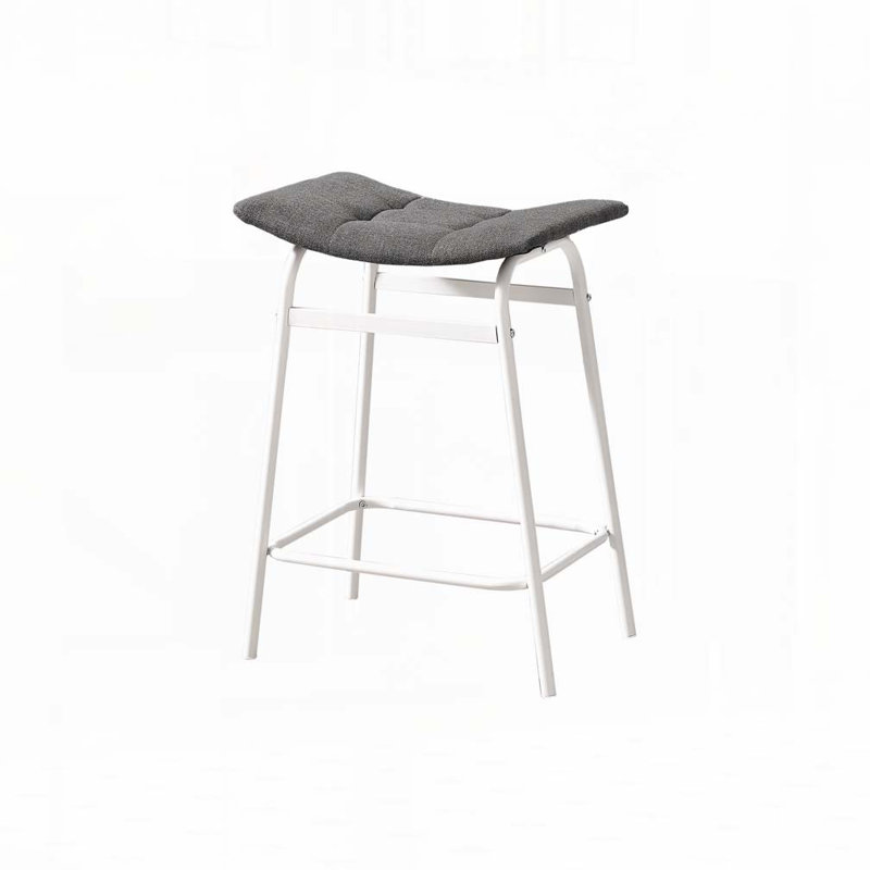 Barstool, Counter Height, Set Of 2,, White