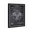 Football Football Apparel, tableau noir, reproduction d'art graphique sur papier
