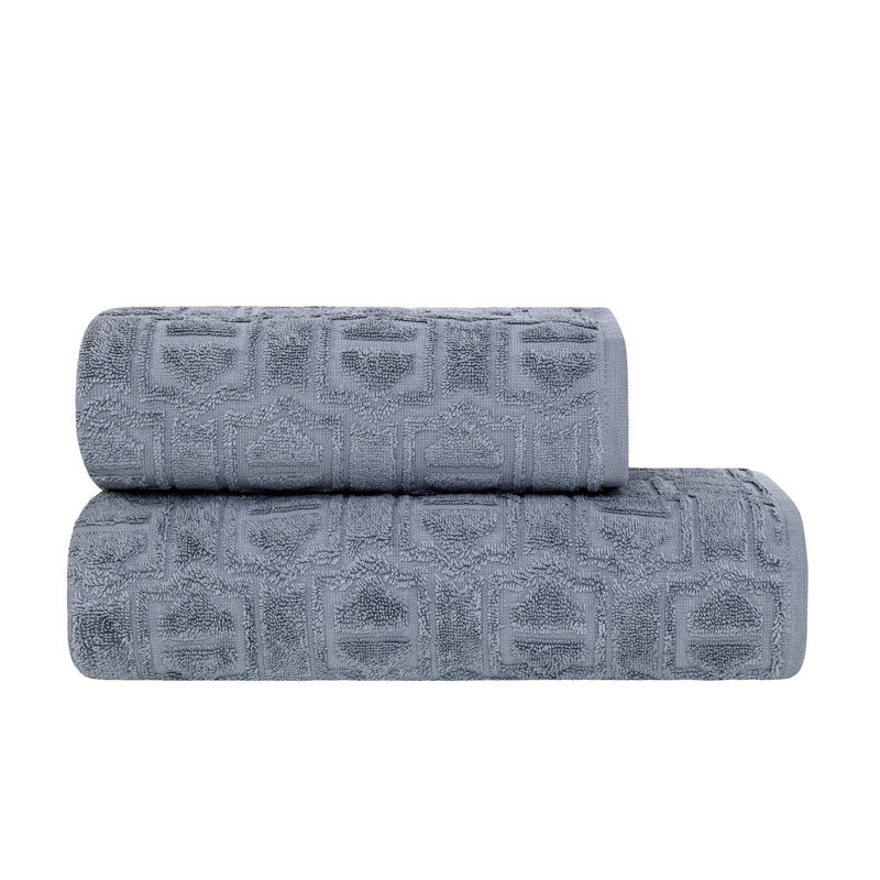 Serviette 100% coton togas tendance, Bleu acier, Serviette essuie-mains