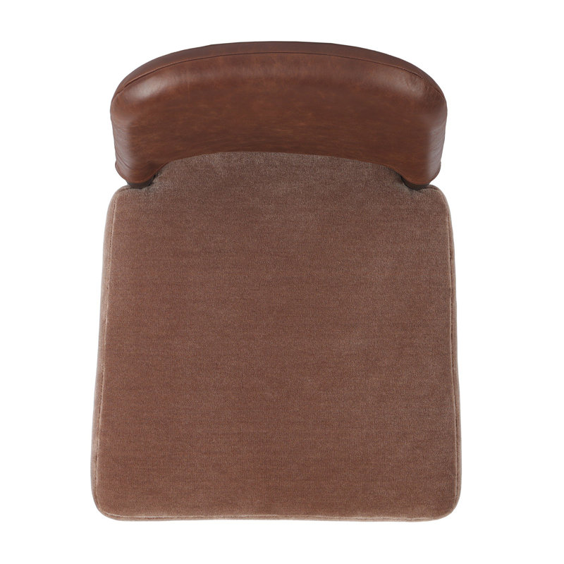 Ryver Dining Chair-Dulane Mahogany, Monte Mushroom