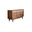 Commode d'appoint en bois massif noyer noir