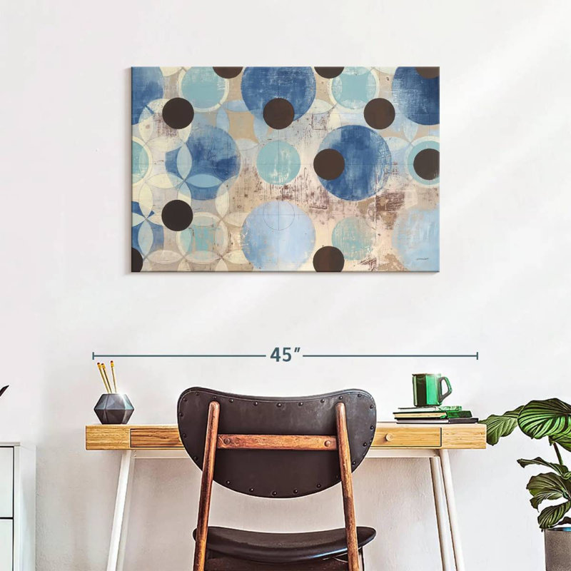 Avery Blue Dots, 24" H x 36" W