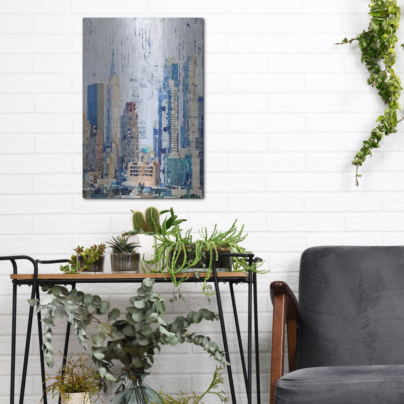 «New York City» par Irena Orlov, art mural en métal, 16 po x 24 po, H 16 po x l 12 po