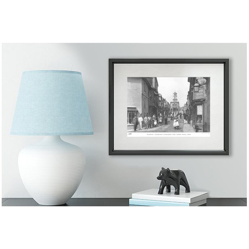 Penryn, Looking Towards The Town Hall 1890 - Single Picture Frame Print, 60cm H x 80cm W x 2.3cm D