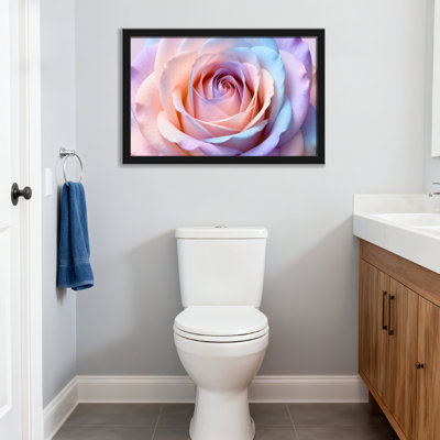 Plantes et fleurs, reproduction de pétales de rose pastel