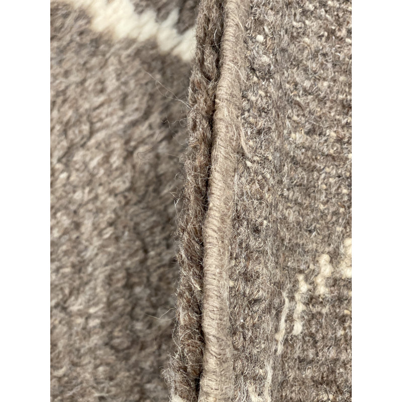 Moroccan Hand Woven Wool Geometric Area Rug